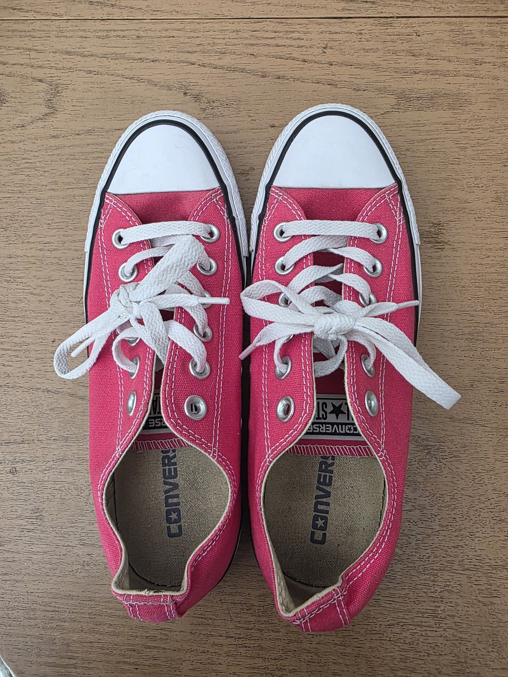 Converse Kids Low Top Canvas Sneakers - Pink